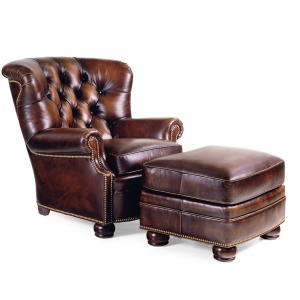 /1785Wallace Tufted Chair & Ottoman