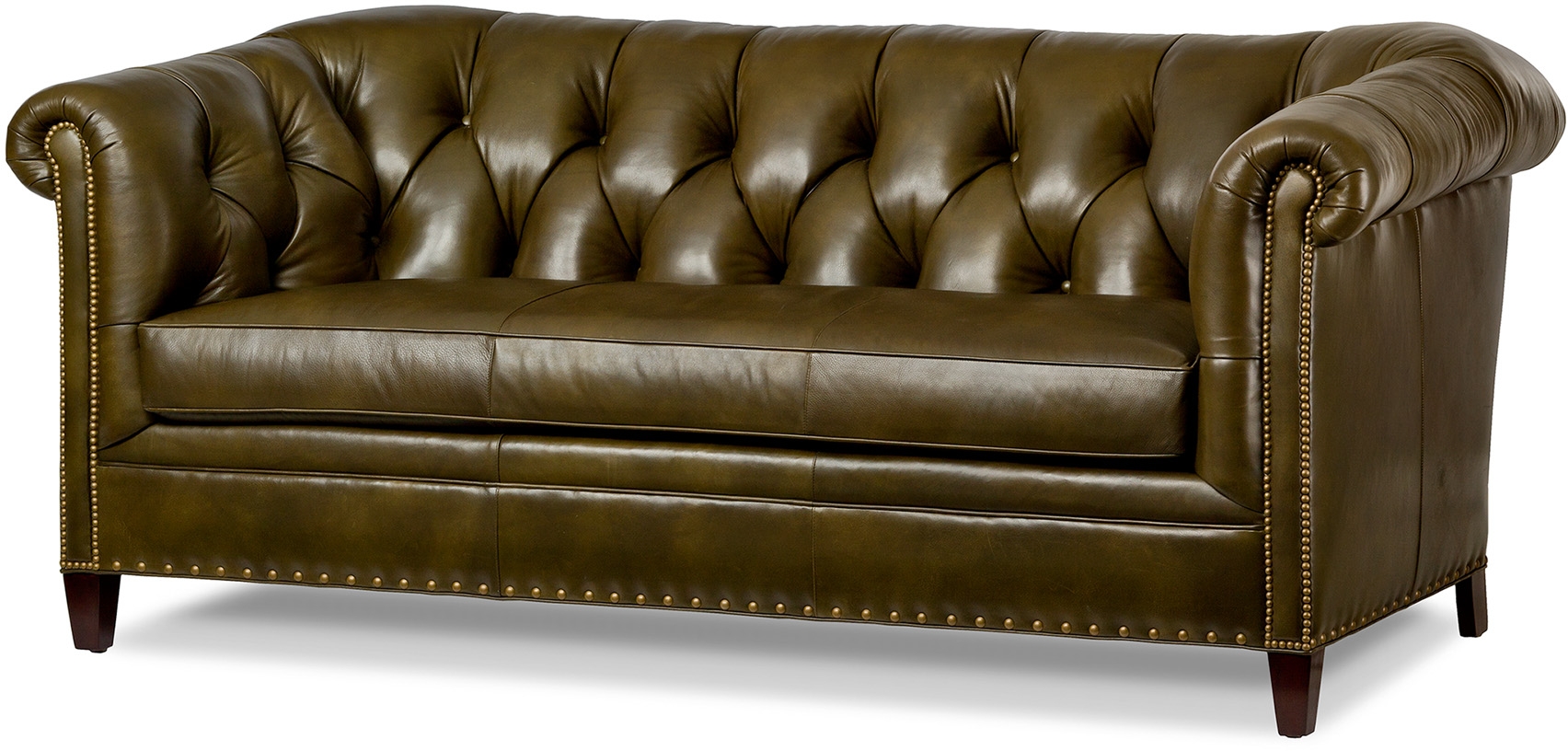 Evan's Tapered Leg Sofa 5241TL by Hancock & Moore at Gladhill Furniture