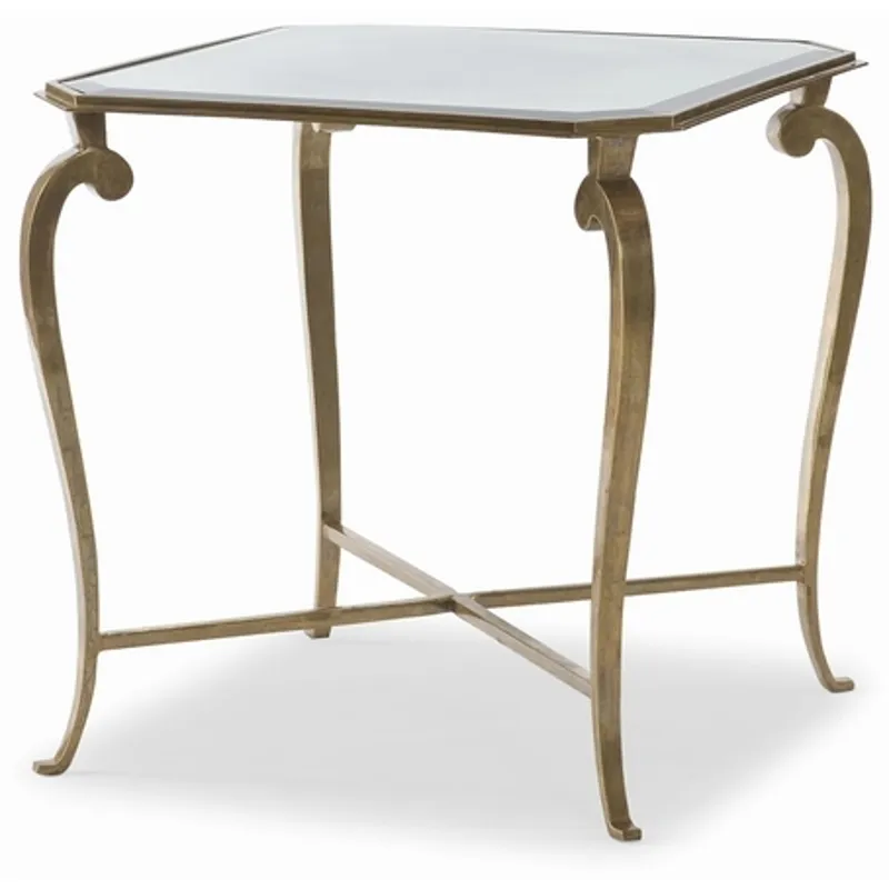 Glass Square Lamp Table