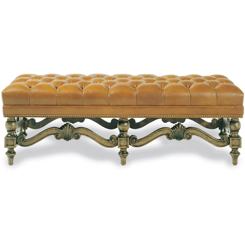 087TBrentwood Tufted Bench