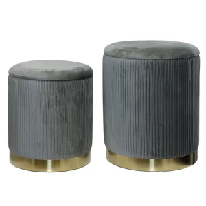 Beecher Ottoman Gray - Set of 2