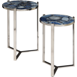 Blue Agate Nesting Tables