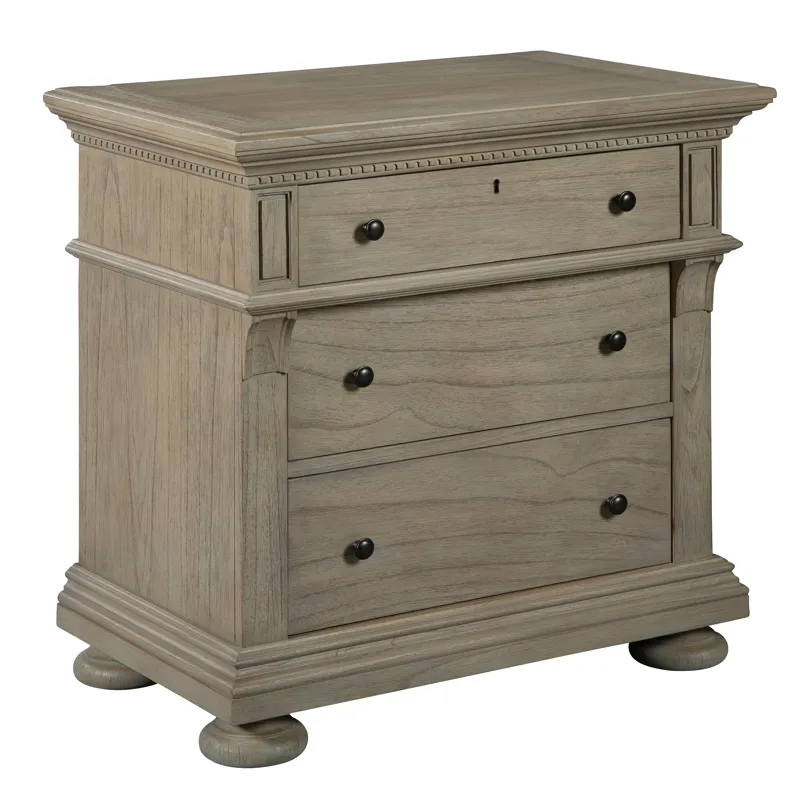 Wellington Estates Three Drawer Nightstand