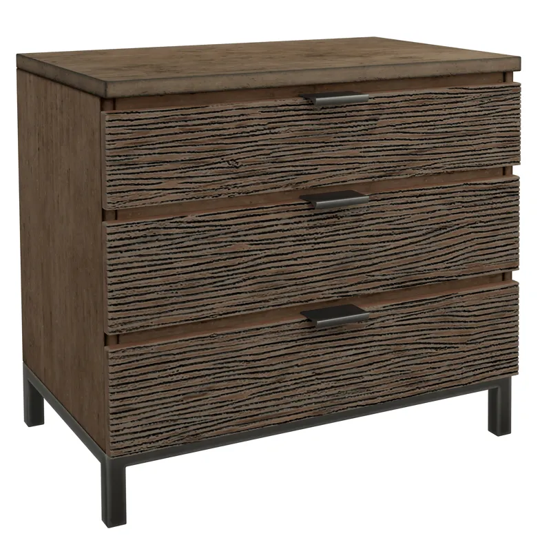 Organic Living Three Drawer Nightstand