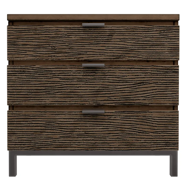 Organic Living Three Drawer Nightstand