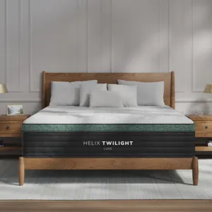 Helix Twilight Luxe Mattress w/ GlacioTex Cooling Cover &amp; ErgoAlign Layer