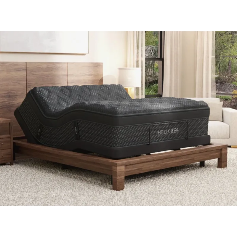 Helix Midnight Elite Mattress w/GlacioTex Elite Cooling Cover + CoolForce Layer