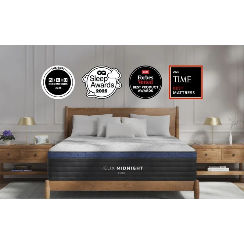 Helix Midnight Luxe Mattress w/GlacioTex Cover + CoolForce Layer