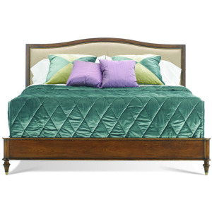 King Upholstered Panel Bed