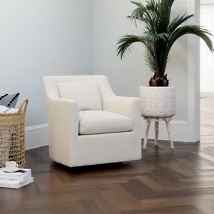 Track Arm Swivel Chair