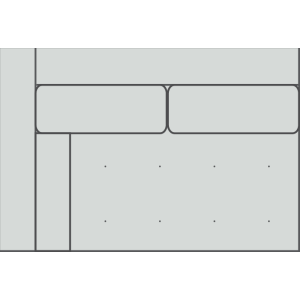 Left Arm Loveseat