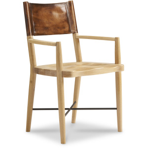 Leather Leather Back Arm Chair