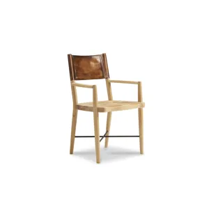 Leather Leather Back Arm Chair