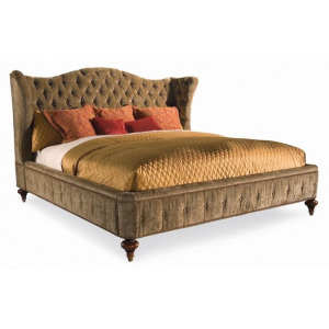 California King Tufted Upholstered Bed