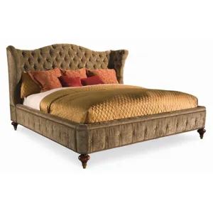 California King Tufted Upholstered Bed