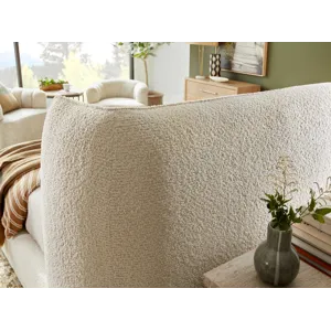 Upholstered King Platform Bed