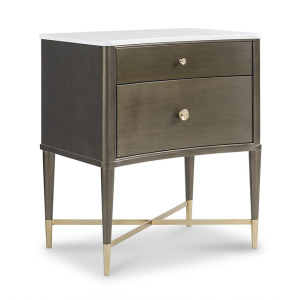 Novella Nightstand with Stone Top