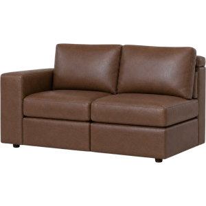 Leather Left Arm Loveseat