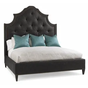 Leather 89" Arch Queen Bed