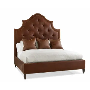 Leather 89" Arch King Bed