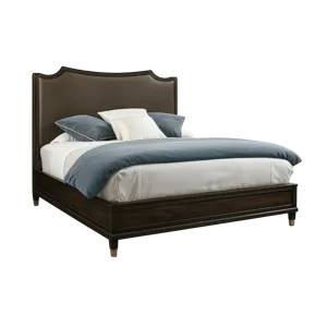 Leather King Bed