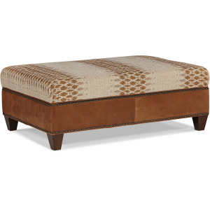 Leather Storage Ottoman