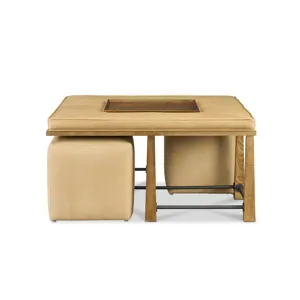 Leather Cocktail Table