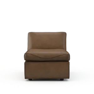 Leather Armless Chair