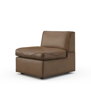 Leather Armless Chair