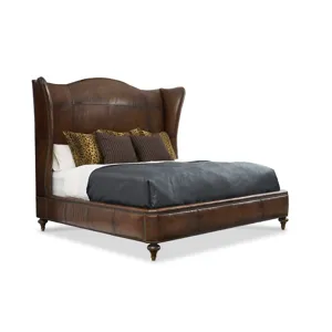 Leather King Bed