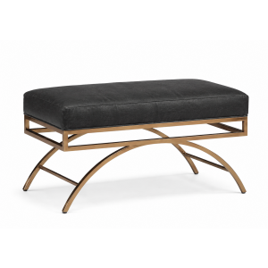 Leather Arched Bench