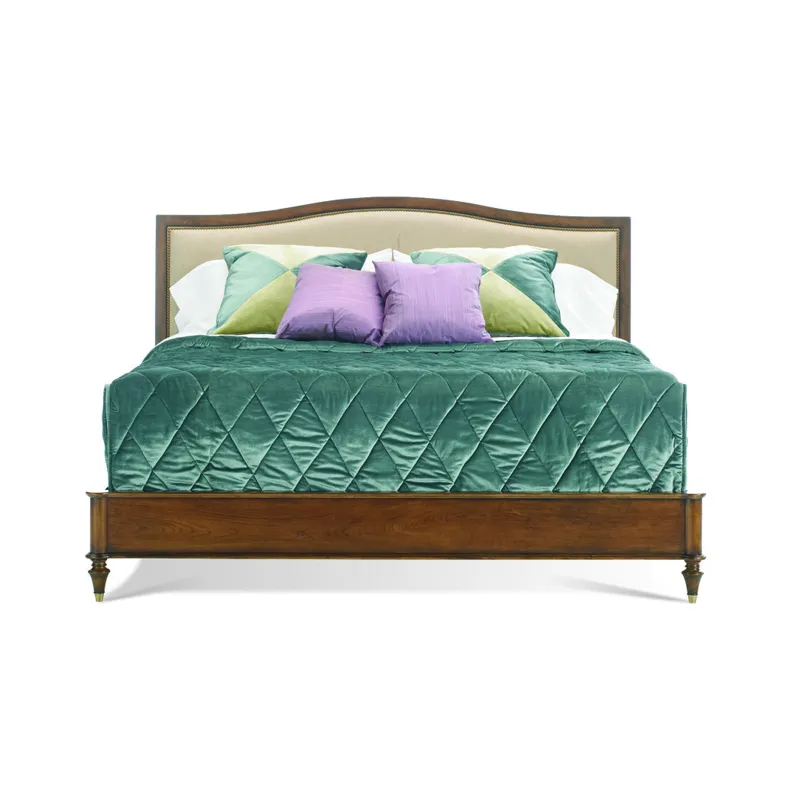King Upholstered Panel Bed