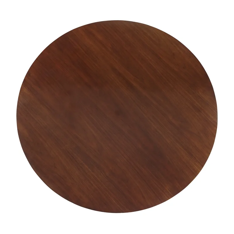 60" Rd Walnut Thick Top