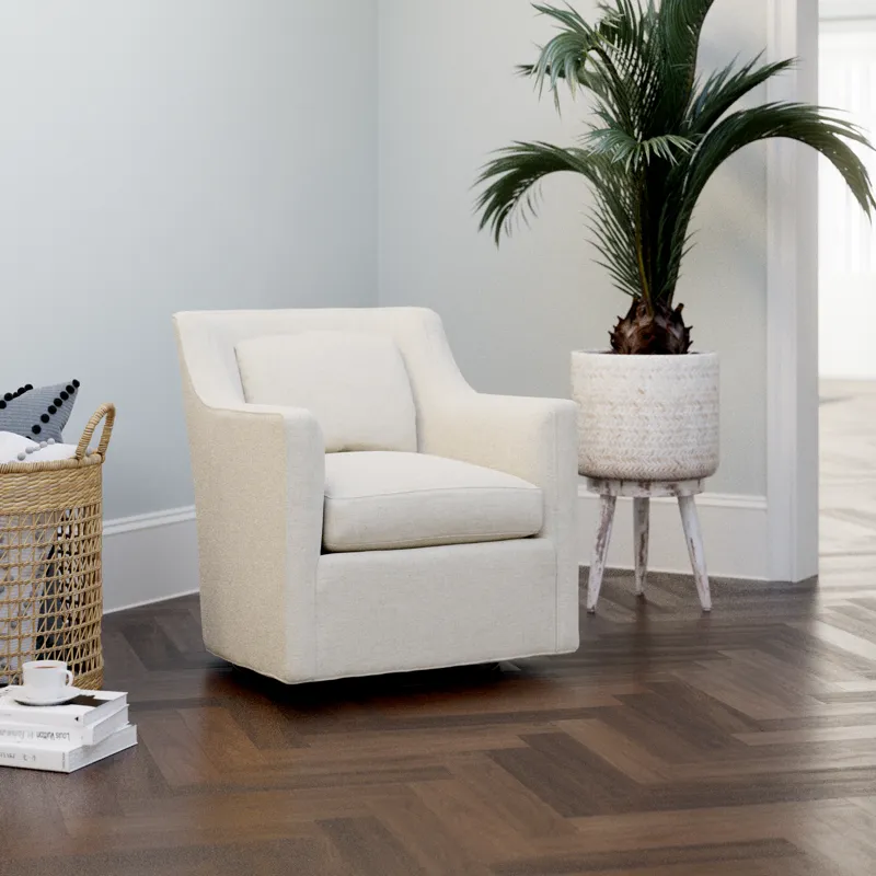 Track Arm Swivel Chair