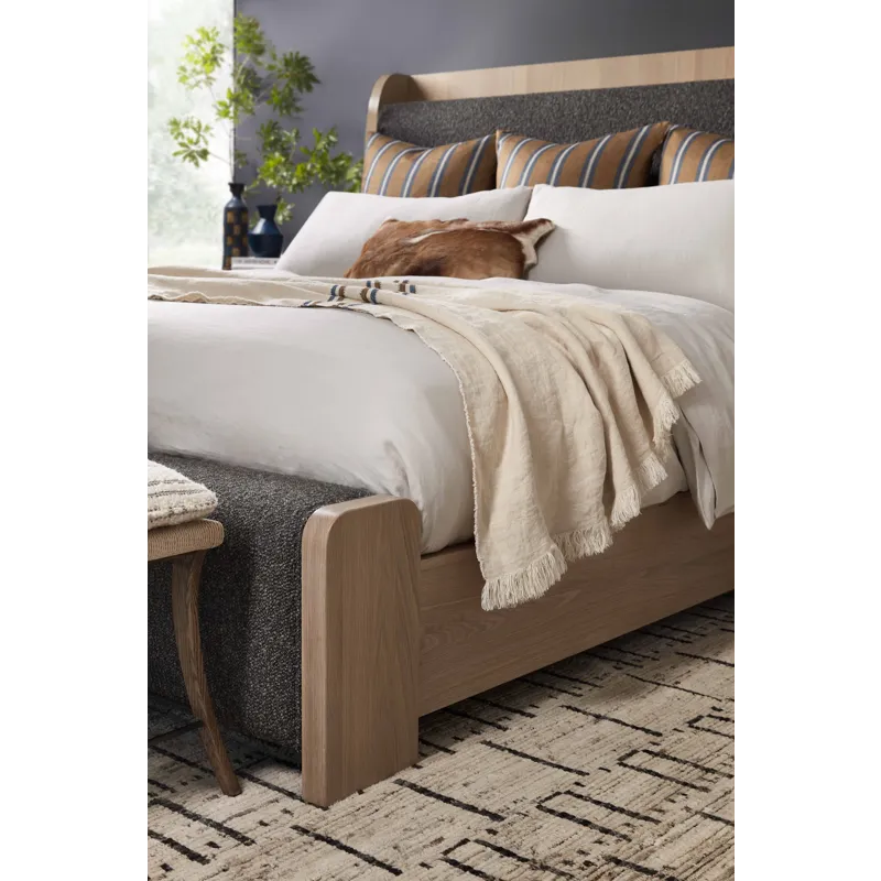 Leather King Bed