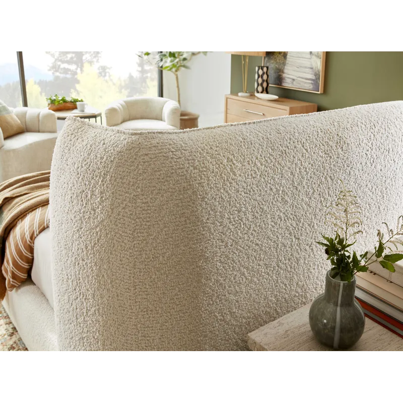 Upholstered King Platform Bed