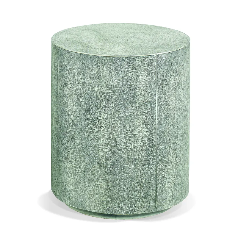 Faux Shagreen Drink Stand
