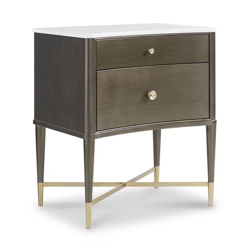 Novella Nightstand with Stone Top