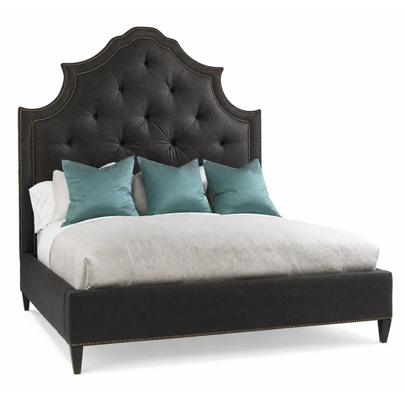 Leather 89" Arch Queen Bed