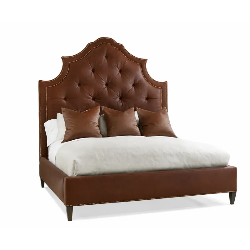Leather 89" Arch King Bed