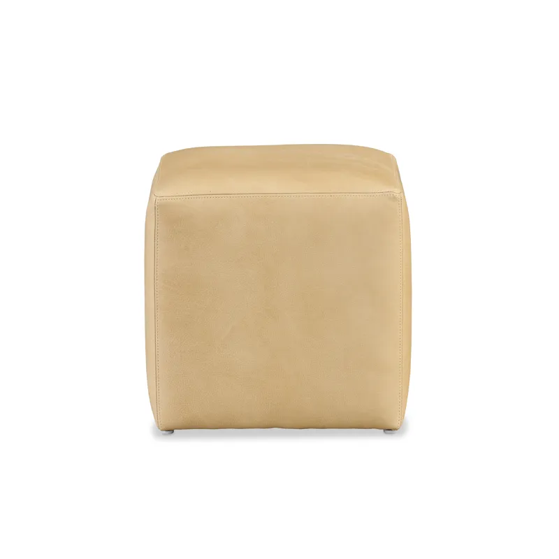 Leather Cocktail Ottoman