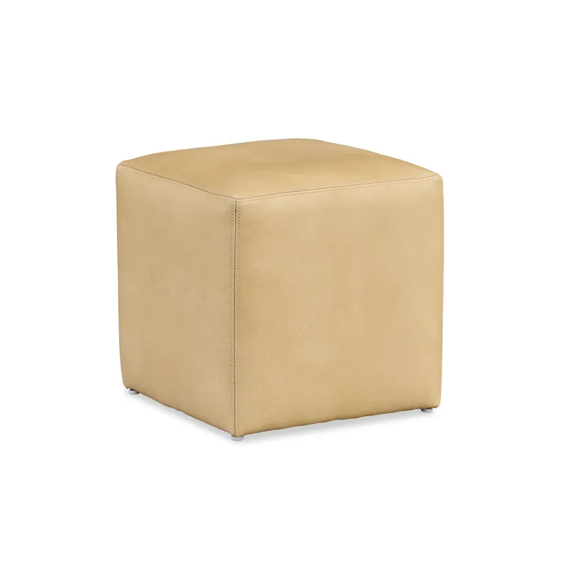 Leather Cocktail Ottoman