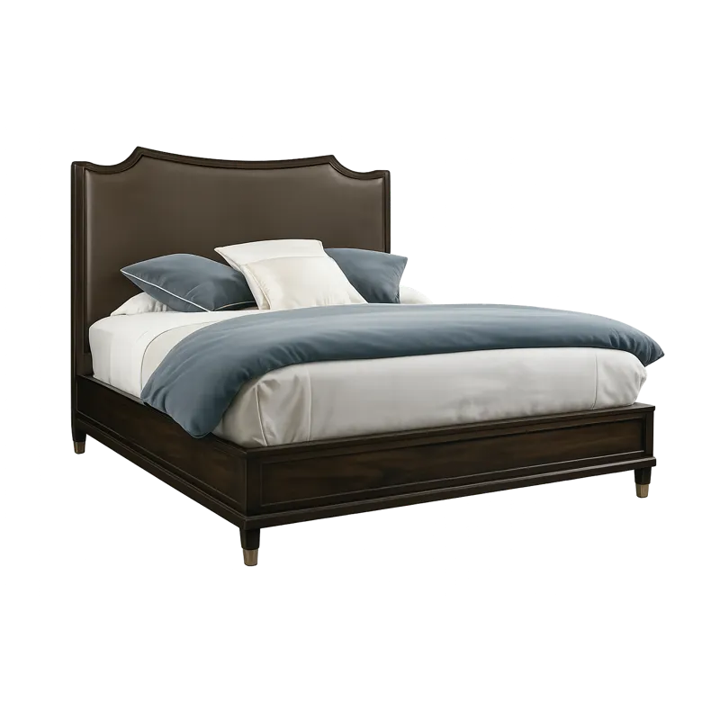 Leather King Bed