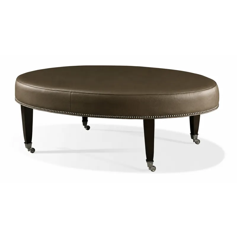 Leather Storage Ottoman