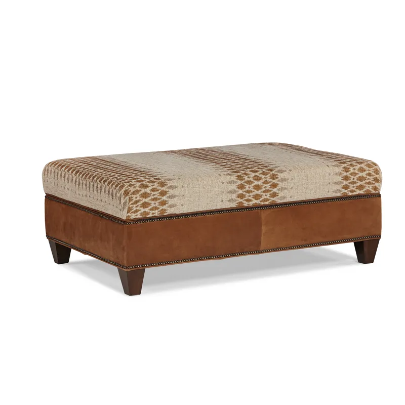 Leather Storage Ottoman