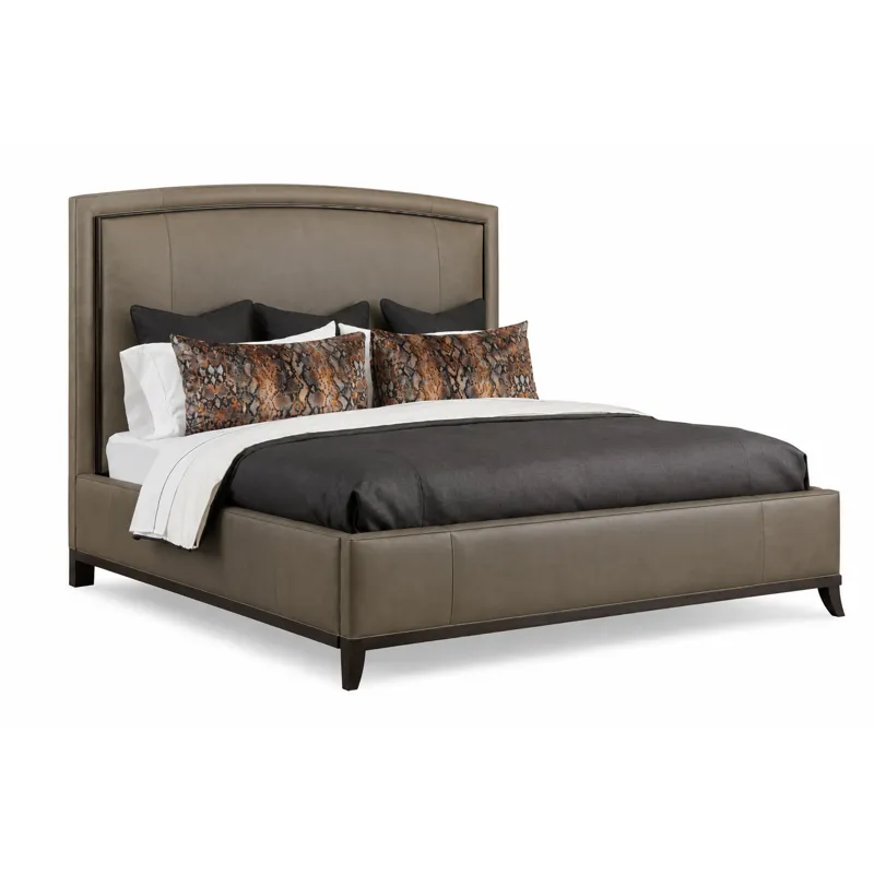 Leather King Bed