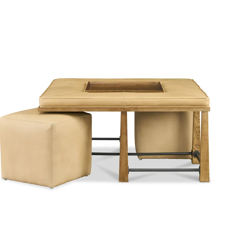 Leather Cocktail Table