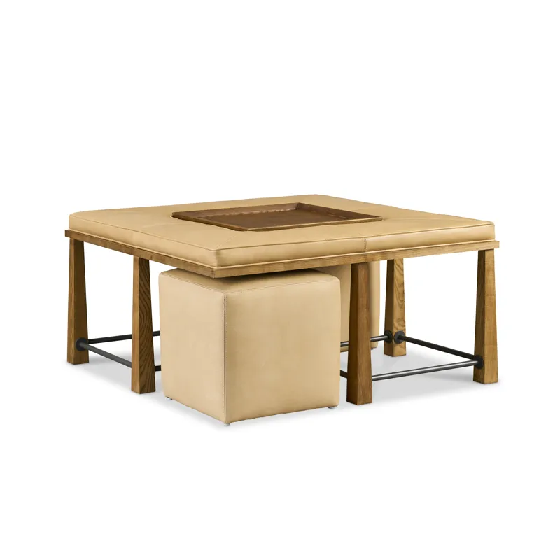 Leather Cocktail Table