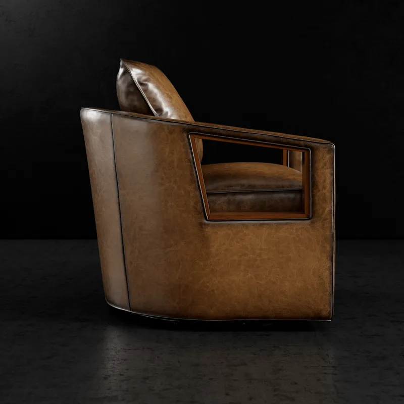 Leather Swivel Chair