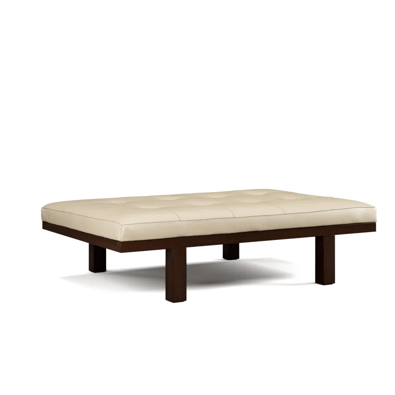 Leather Cocktail Table Ottoman